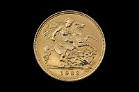 Half Sovereign 1982 Queen Elizabeth II Great Britain
