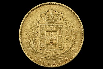 2000 Réis (Quinto de Coroa) D. Luís I 1866 Portugal