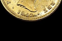 2000 Reis (Quinto de Corona) Pedro V 1857 Portugal