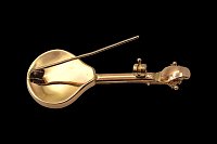 Portuguese Guitar Brooch