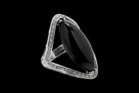 Anillo Diamantes Ónix