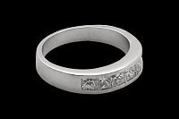 Anillo Platino Diamantes