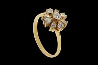 Diamonds Flower Ring
