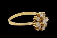Diamonds Flower Ring