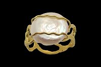 Anillo Perla Barroca