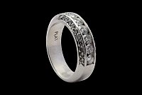 Anillo Platino Diamantes