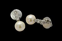 Brincos Pérolas Brilhantes