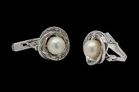 Pendientes Perlas Circonitas Blancas