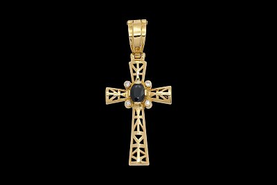 Cruz Brilhantes Safiras