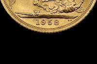 Libra Isabel II 1958 Grã-Bretanha