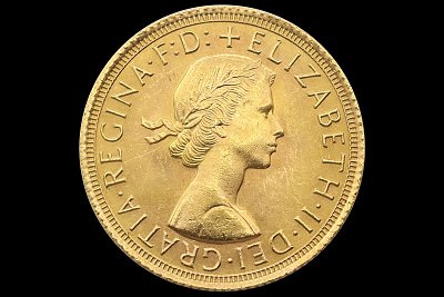 Libra Isabel II 1965 Grã-Bretanha