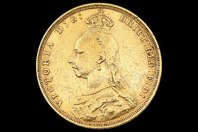 Libra Vitória Jubileu com Diadema 1890 S Grã-Bretanha 