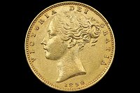 Libra Reina Victoria Joven Escudo 1852 Gran Bretaña