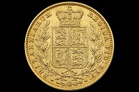Libra Reina Victoria Joven Escudo 1852 Gran Bretaña