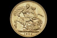 Libra Vitória Viúva com Manto 1896 Grã-Bretanha