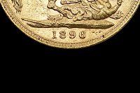 Libra Vitória Viúva com Manto 1896 Grã-Bretanha
