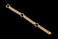 Round Links 3 Chains Bracelet