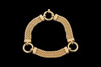 Round Links 3 Chains Bracelet
