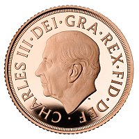 La Reina Isabel II y SM el Rey Carlos III Juego 2 Monedas en Oro
